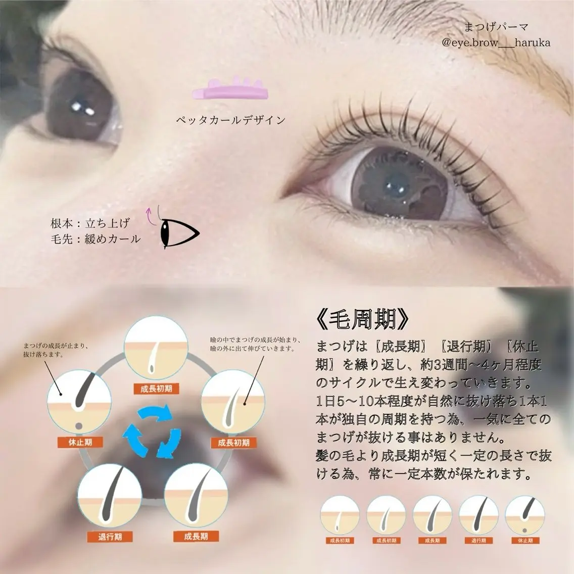 マツエク・マツパ マツパ eyelist harukaのマツエク・マツパデザイン