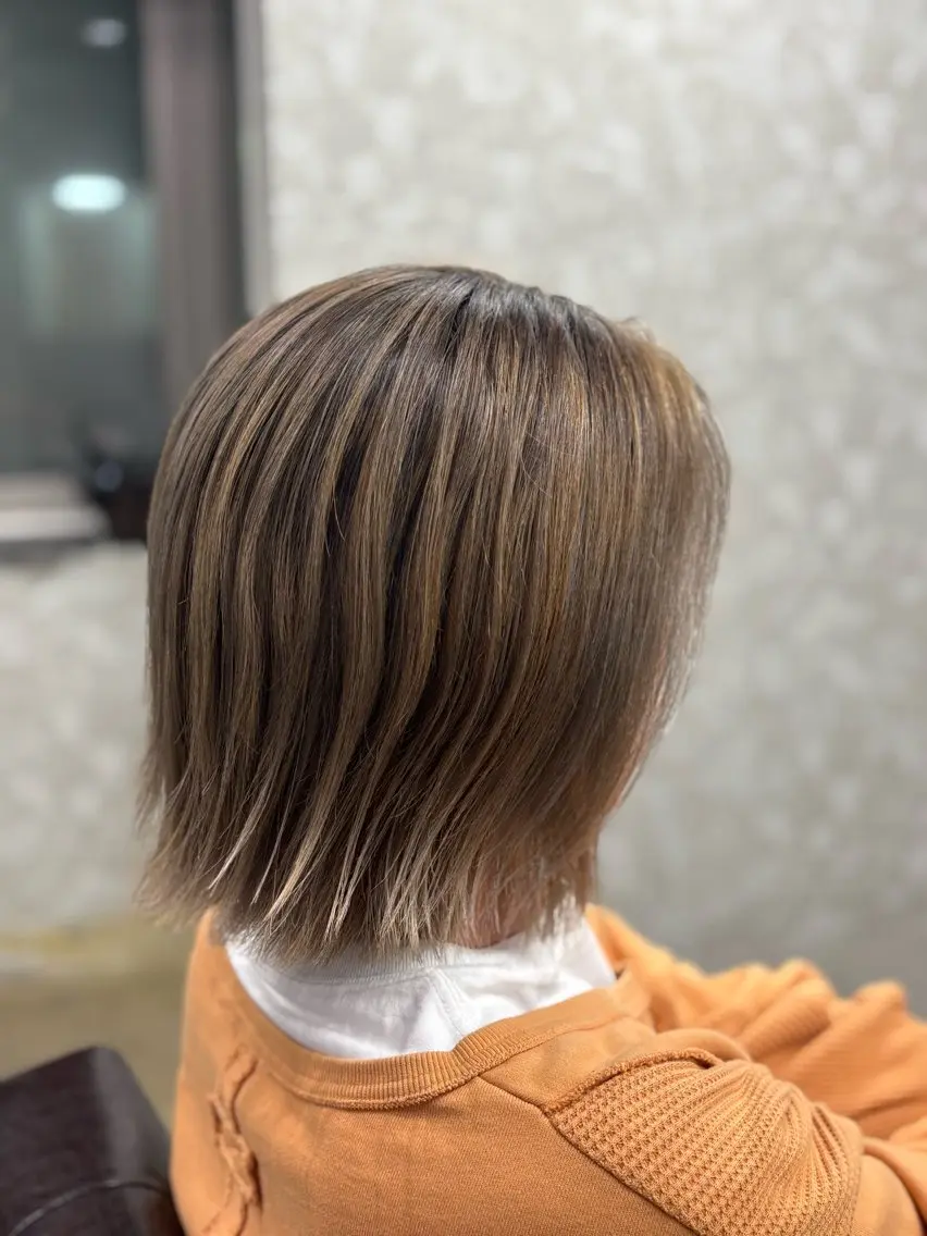 ミディアム ヘアカラー トリートメント GO GOOD.髪質 改善艶カラー小宮拓海のヘアスタイル
