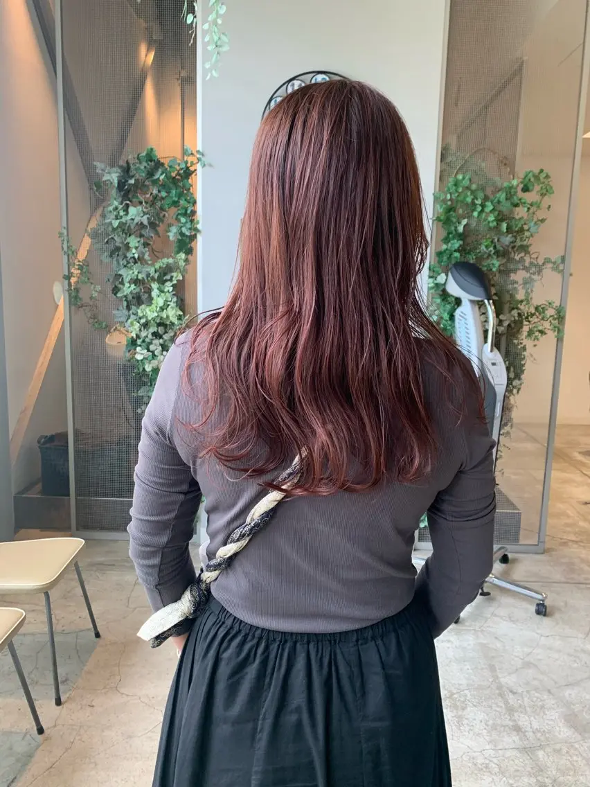 ロング カラー ヘアカラー ヘアセット 田中 亜沙美のヘアスタイル