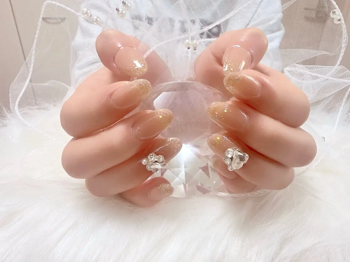 【自爪】　オフなし　✨マグネットネイル ＊ フラッシュジェル✨の写真