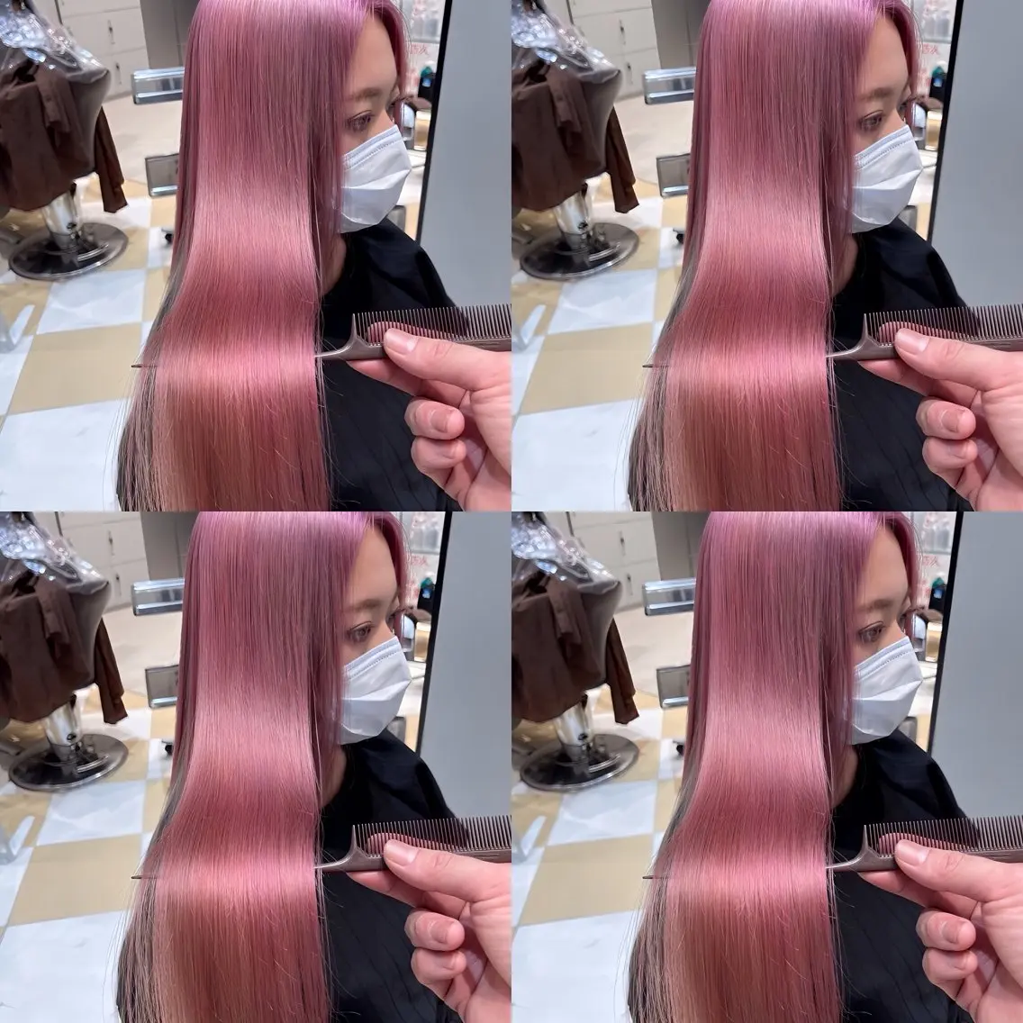 セミロング カット ヘアカラー パーマ 縮毛矯正 トリートメント 【溝の口の艶髪の神様 】EARTHのヘアスタイル