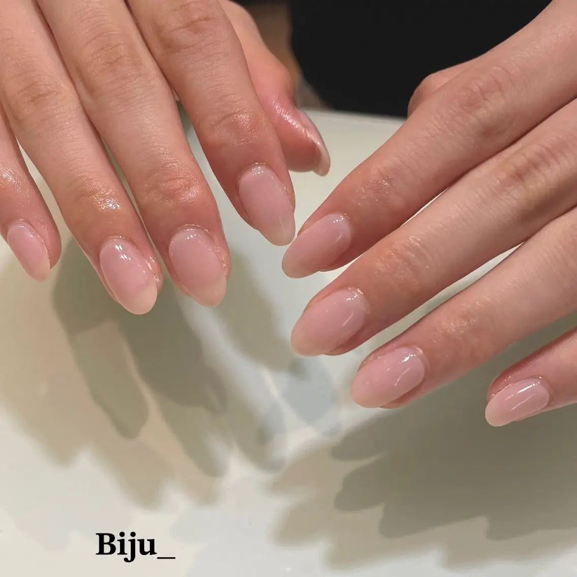 ネイル ジェルネイル ワンカラーネイル ハンドネイル Biju_ NailStudioのネイルデザイン