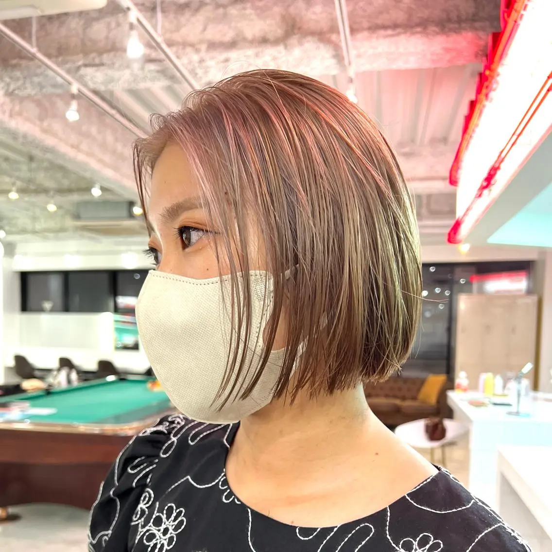 ショート カラー ヘアカラー トリートメント トレンドボブ /ミリヤのヘアスタイル
