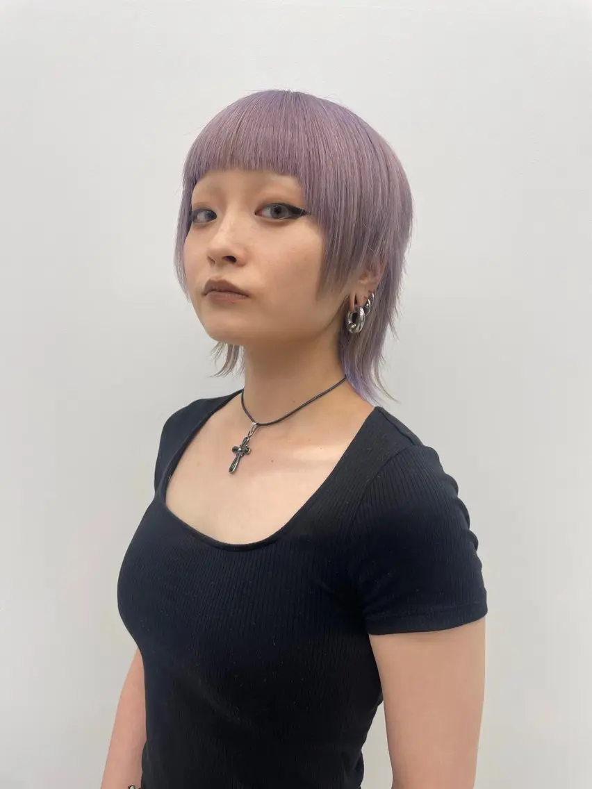 ショート カラー ブリーチ ラベンダーカラー 薬院浄水通/ショート /メンズ/rukaのヘアスタイル
