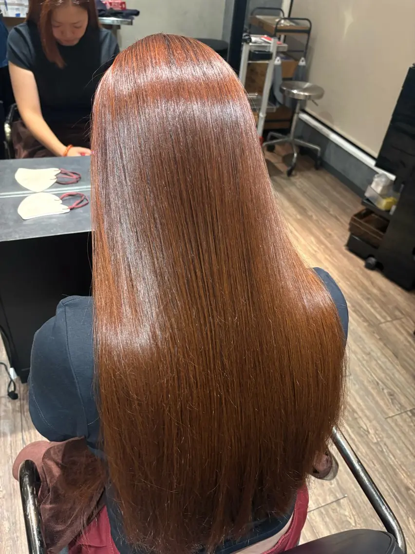ロング トリートメント カット ヘアカラー トリートメント 空閑 永知のヘアスタイル