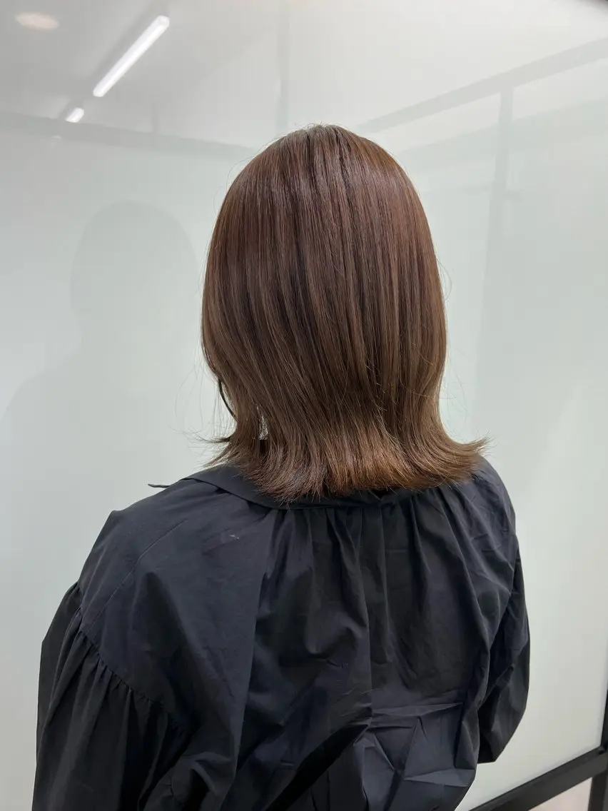 ミディアム カラー カット ヘアカラー トリートメント 似合わせヘア🫶🏻 つきいてるみのヘアスタイル