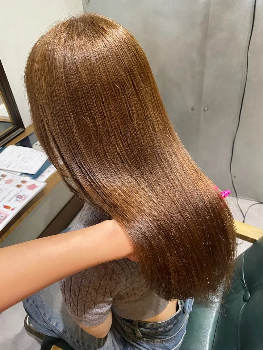 ミディアム カラー カット ヘアカラー 希優🌺ソムリエ /ブリーチ/カットのヘアスタイル