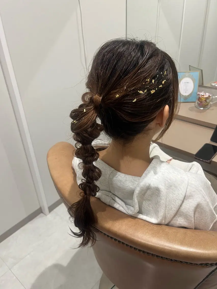 ヘアアレンジ ヘアセット 藤原 珠花のヘアスタイル