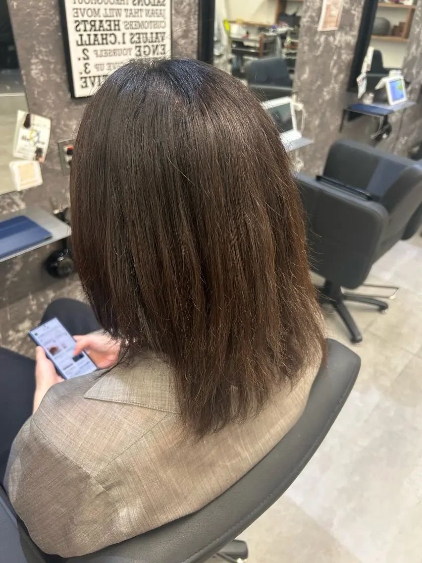 ミディアム ヘアカラー Agu/ㅤ⠀ ななみんのヘアスタイル