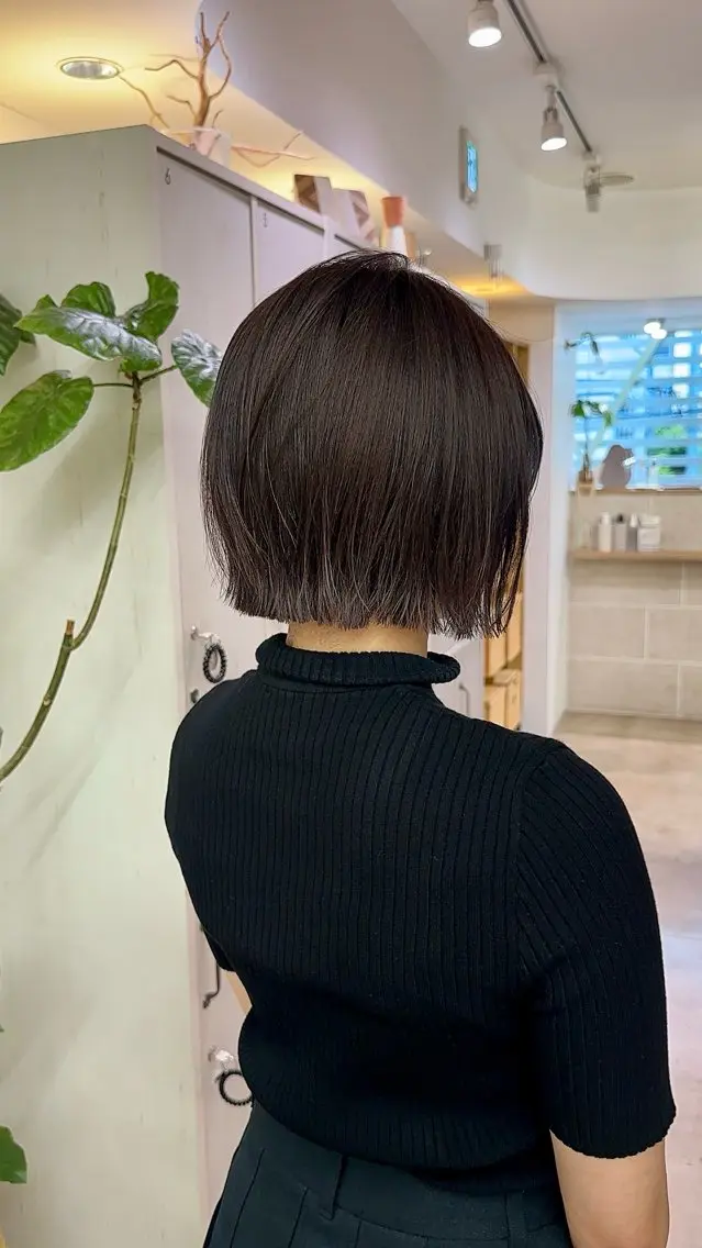 ショート ボブ カット ヘアカラー トリートメント jaemi／ジェミ カラー診断🌈🌟のヘアスタイル