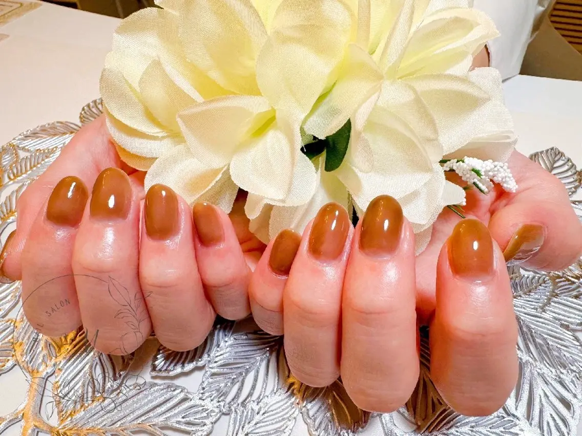 ネイル ワンカラーネイル ハンドネイル Nail salon &M.のネイルデザイン