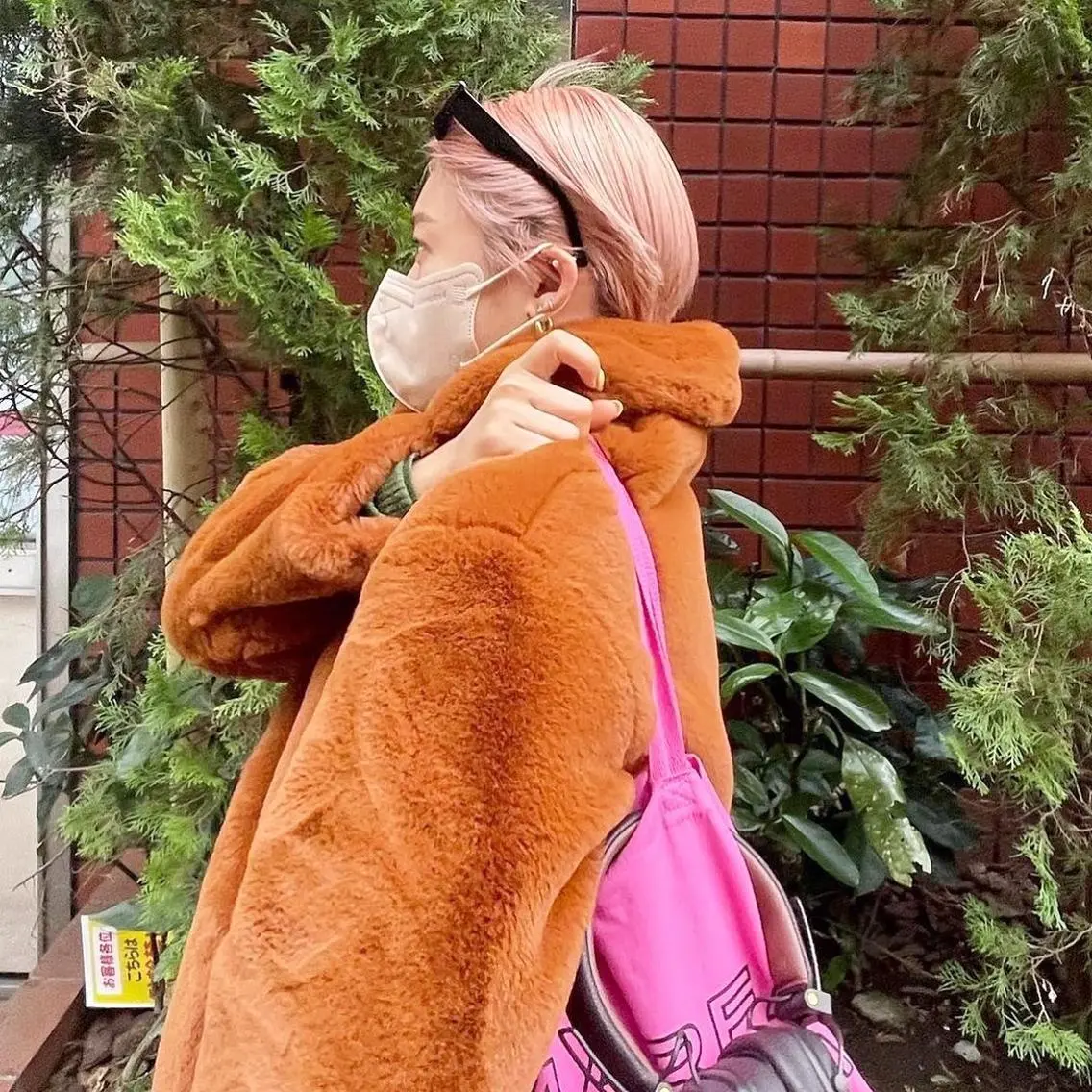 ショート カラー ピンクカラー カット 縮毛矯正 sakoda shunkiのヘアスタイル