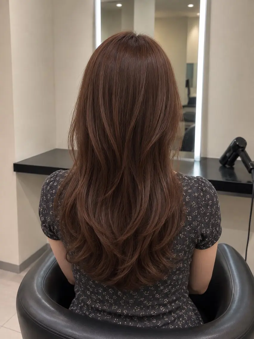 ミディアム カラー ブラウンカラー トリートメント 🌈ウルトワ水素 髪質改善naru🌈のヘアスタイル