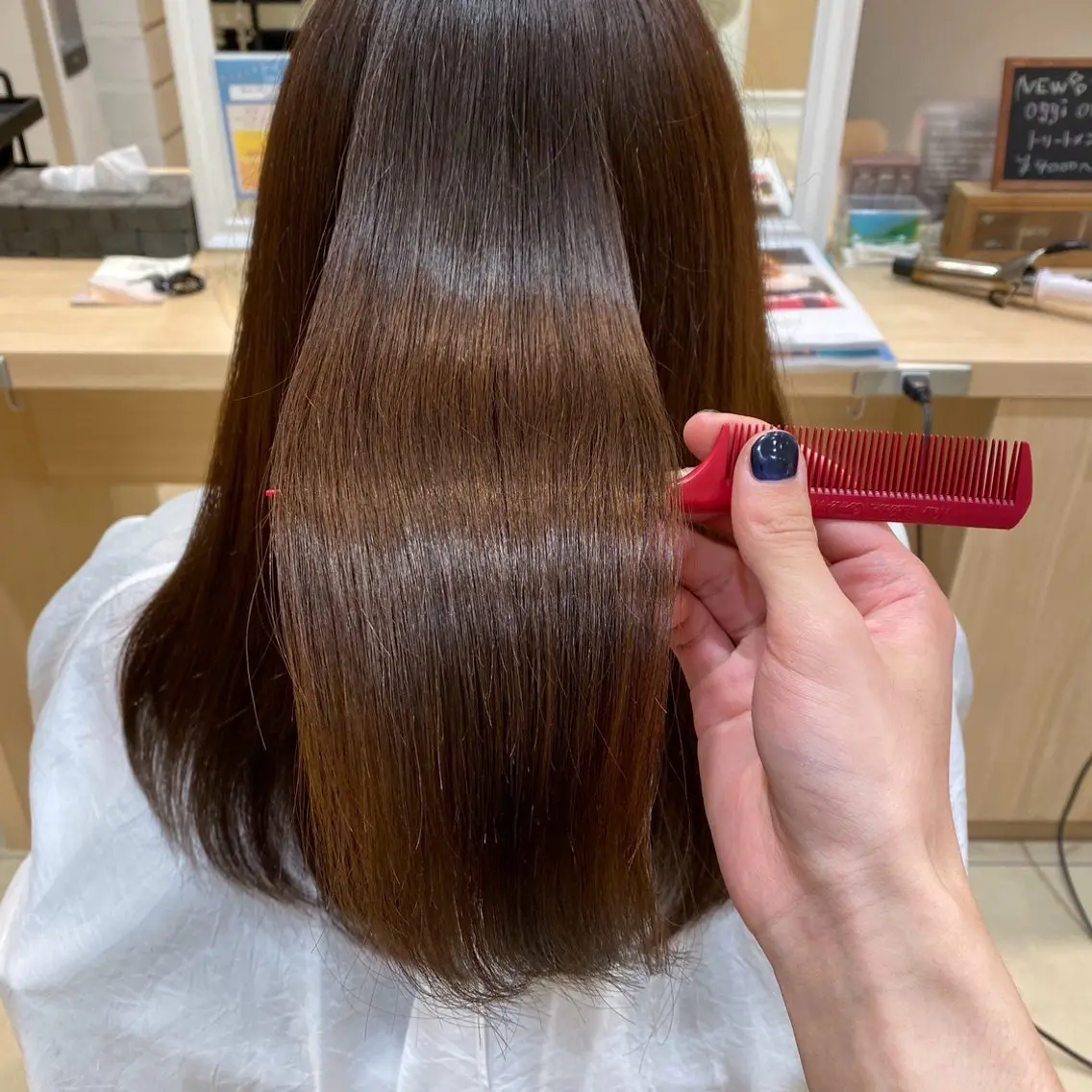 セミロング カラー ヘアカラー トリートメント Ash中目黒店 Mizuki 🎀のヘアスタイル