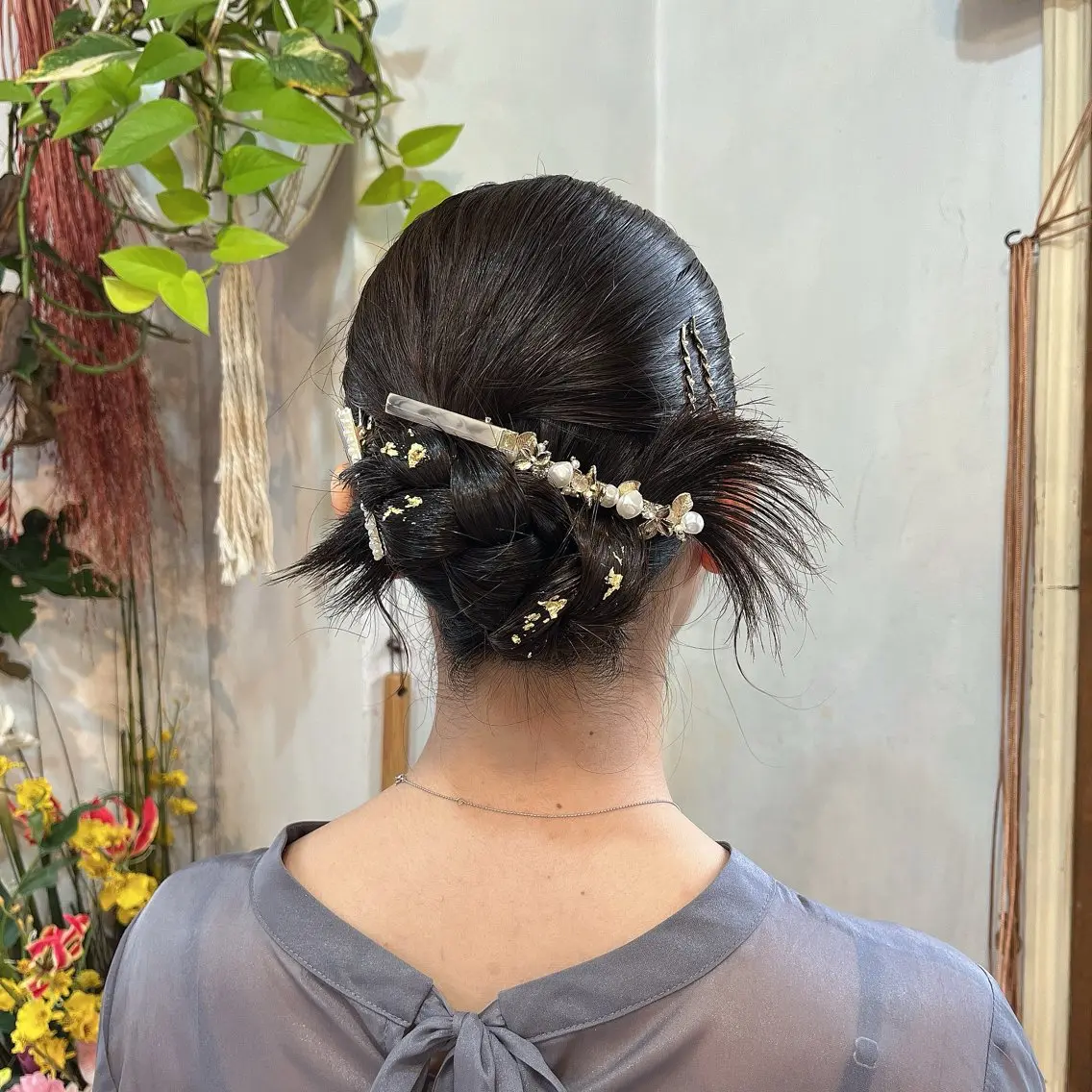 ヘアアレンジ 結婚式・ブライダル mary'sメリー /ニュアンスカラーのヘアスタイル