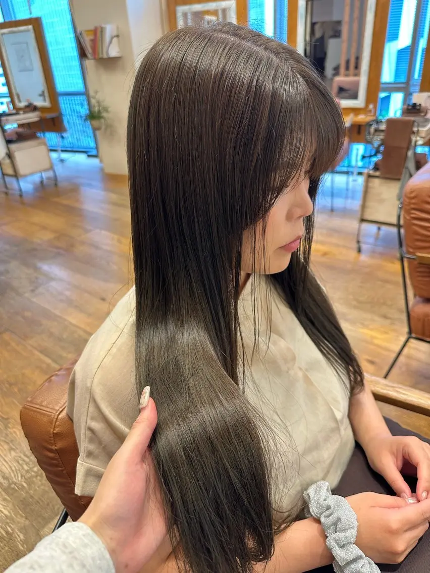 ロング ヘアカラー トリートメント iroha/大阪梅田 /ニュアンスカラーのヘアスタイル