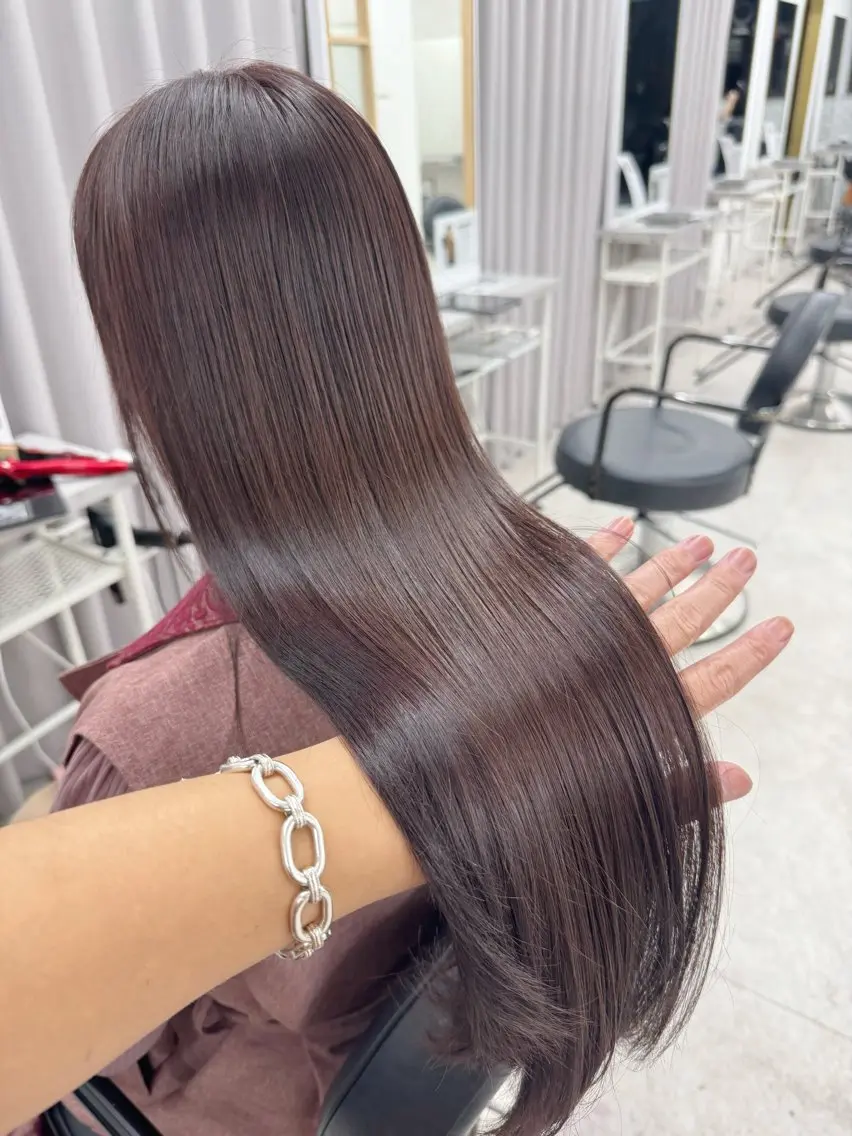 セミロング カラー レッドカラー 髪質改善 カット ヘアカラー トリートメント ヘッドスパ 縮毛矯正×髪質改善 店長　DAITOのヘアスタイル