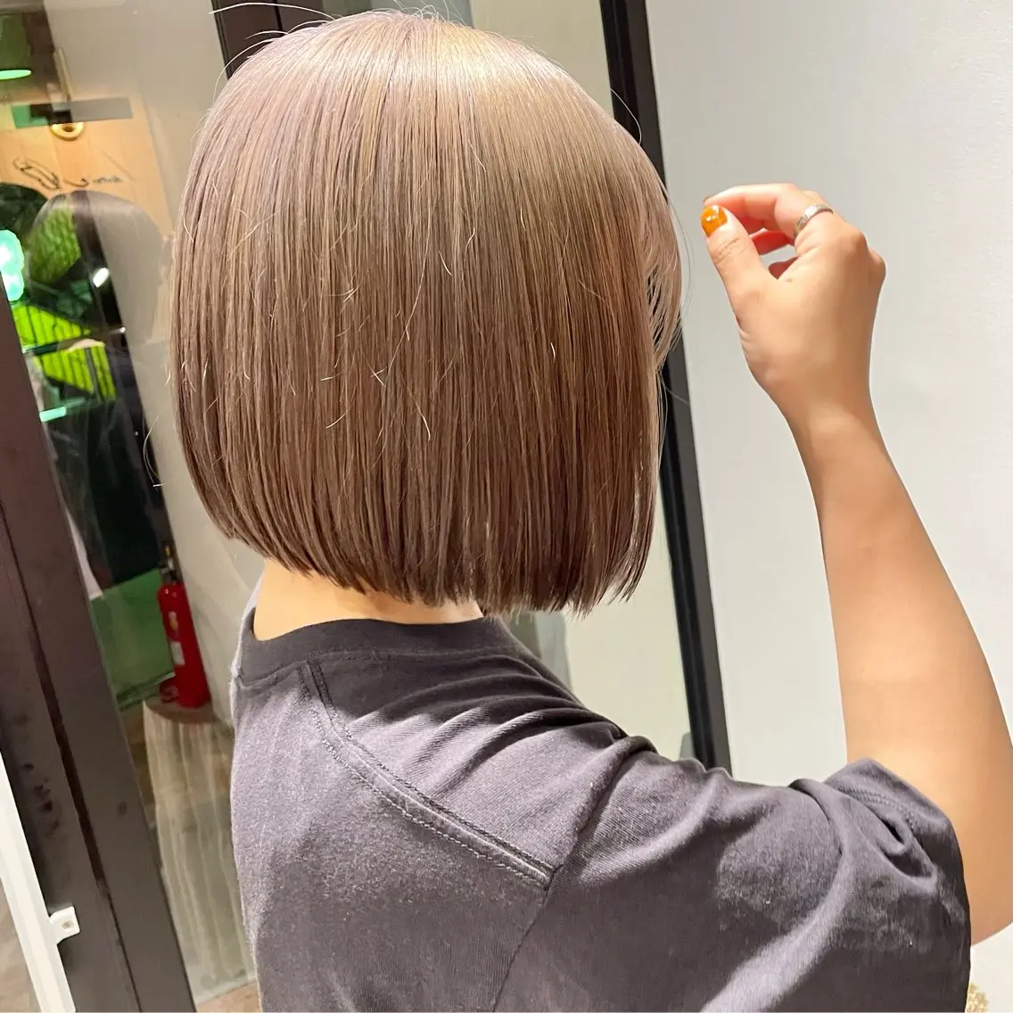 ショート カラー ボブ カット ヘアカラー 🍊暖色×顔周り 🍊cocoroのヘアスタイル