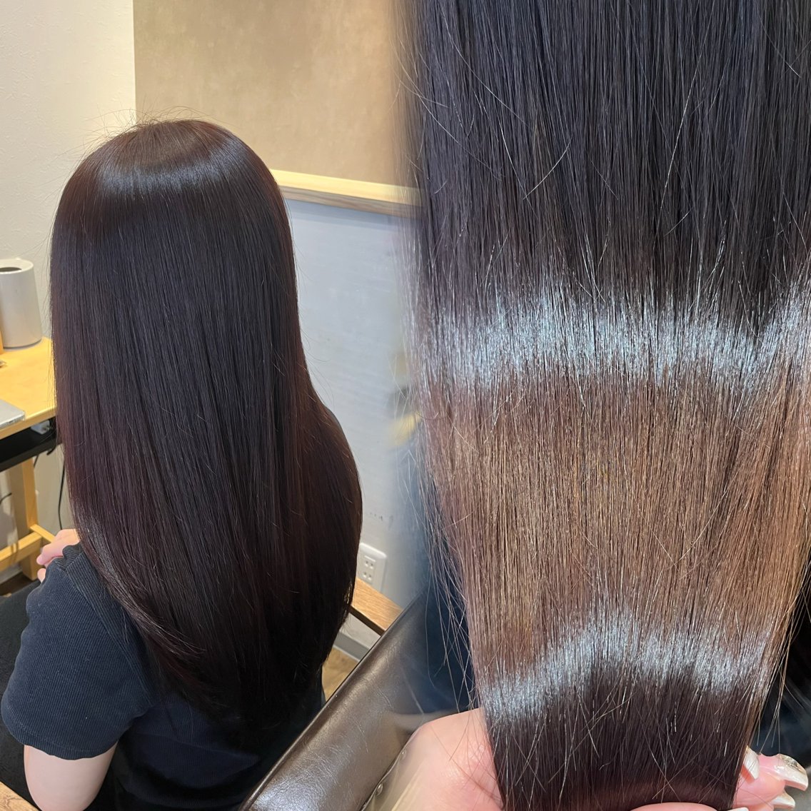 ロング カラー ヘアカラー ☁️艶カラー☁️田邉 栞璃のヘアスタイル