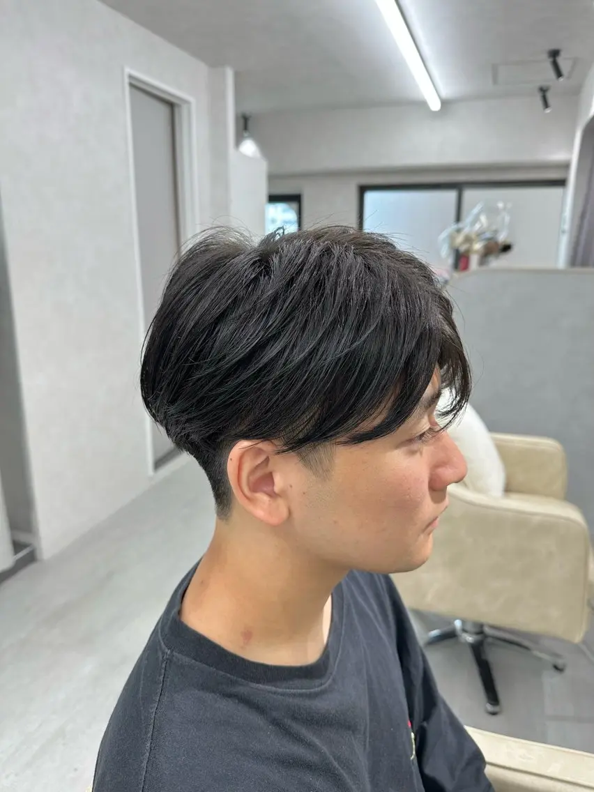 メンズ マッシュ シースルーマッシュ カット ヘッドスパ 💎メンズパーマ特化 🥇メンズのプロのヘアスタイル