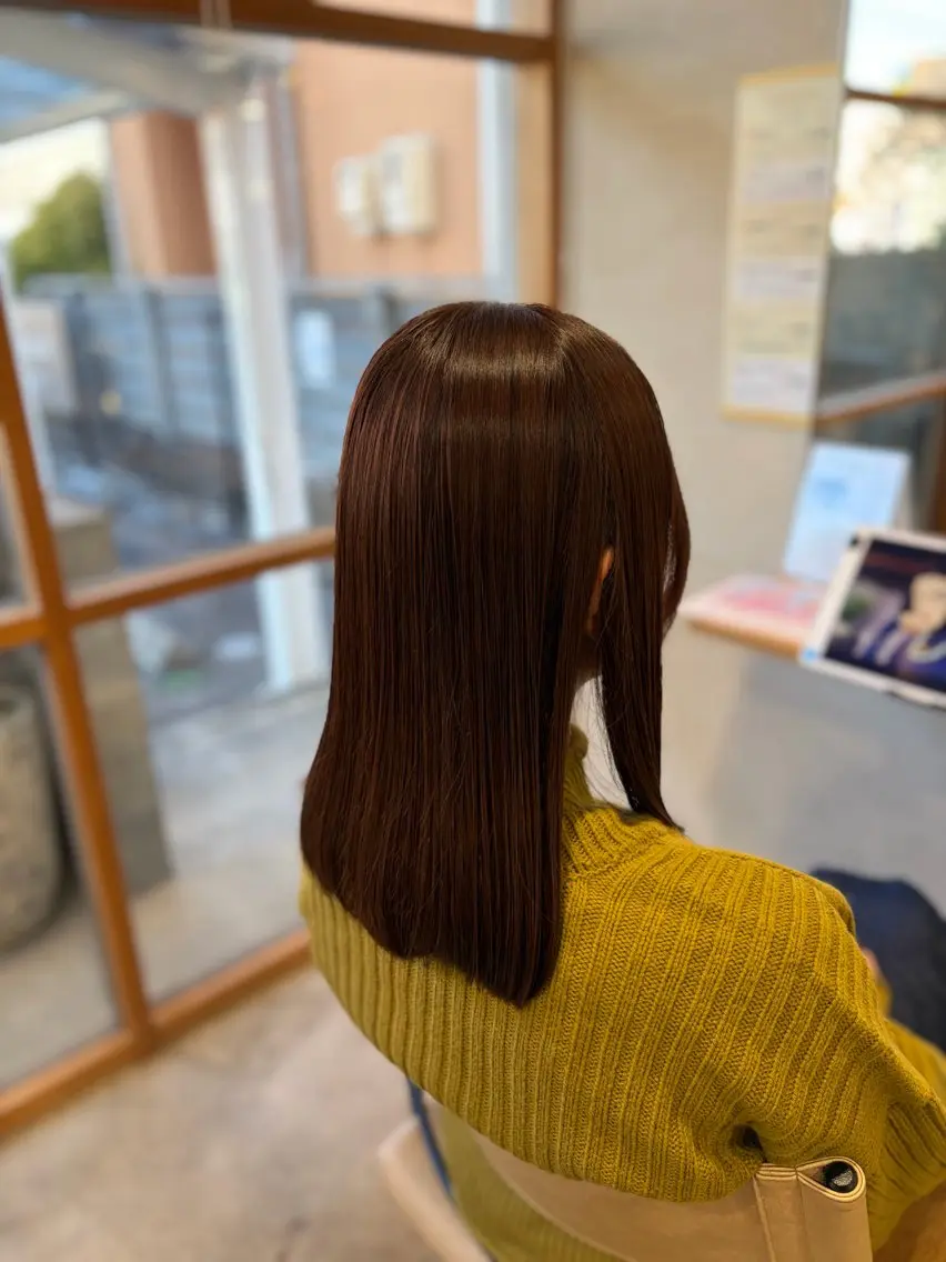 ロング カラー ブラウンカラー ヘアカラー momoka 女性限定のヘアスタイル
