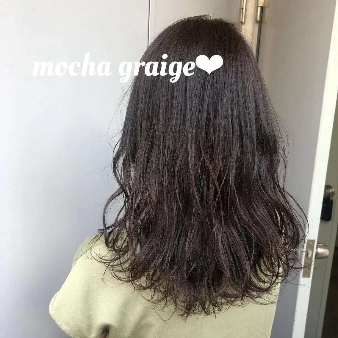 ミディアム カラー レイヤーカット 韓国ヘアayameのヘアスタイル
