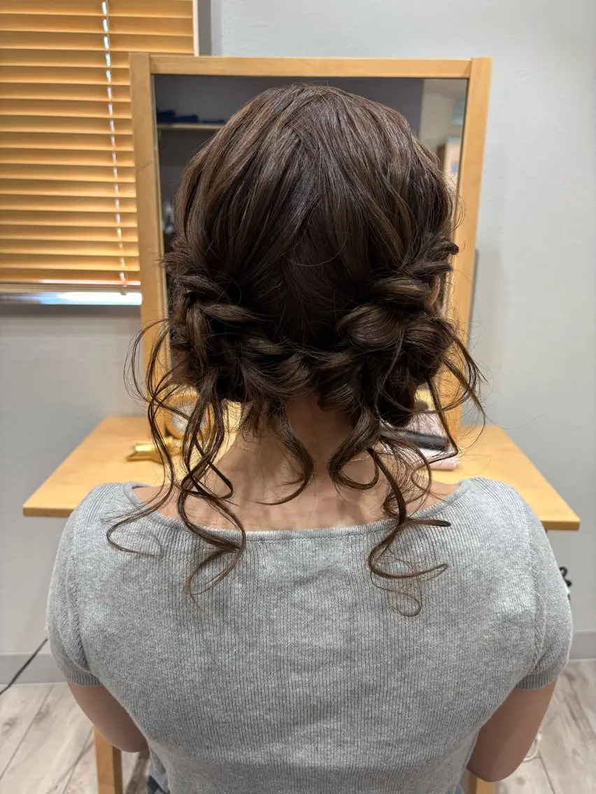 ロング ヘアアレンジ お団子ヘア ヘアセット Gypsoly ☺︎ゆきのその他イメージ