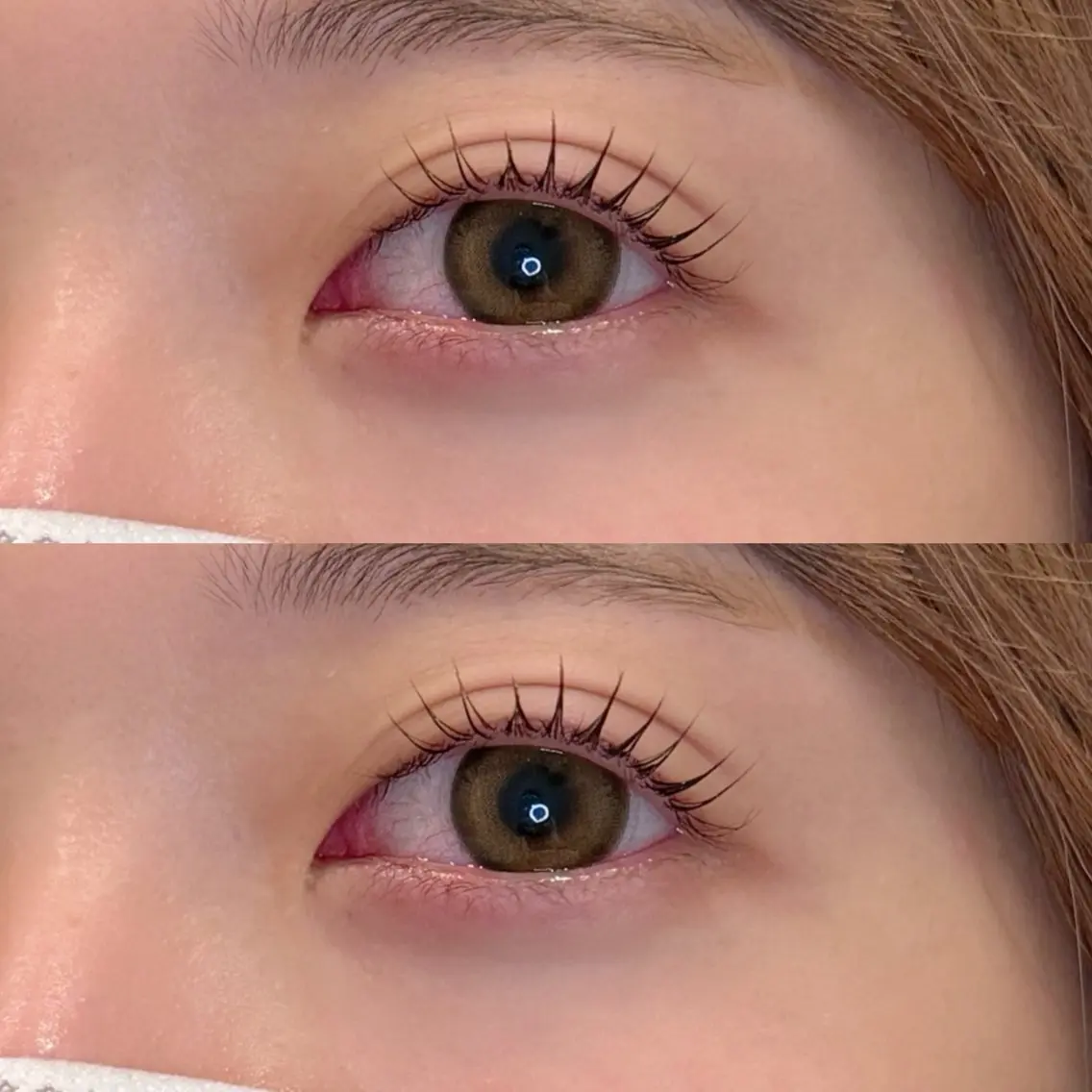 上下まつ毛パーマの写真