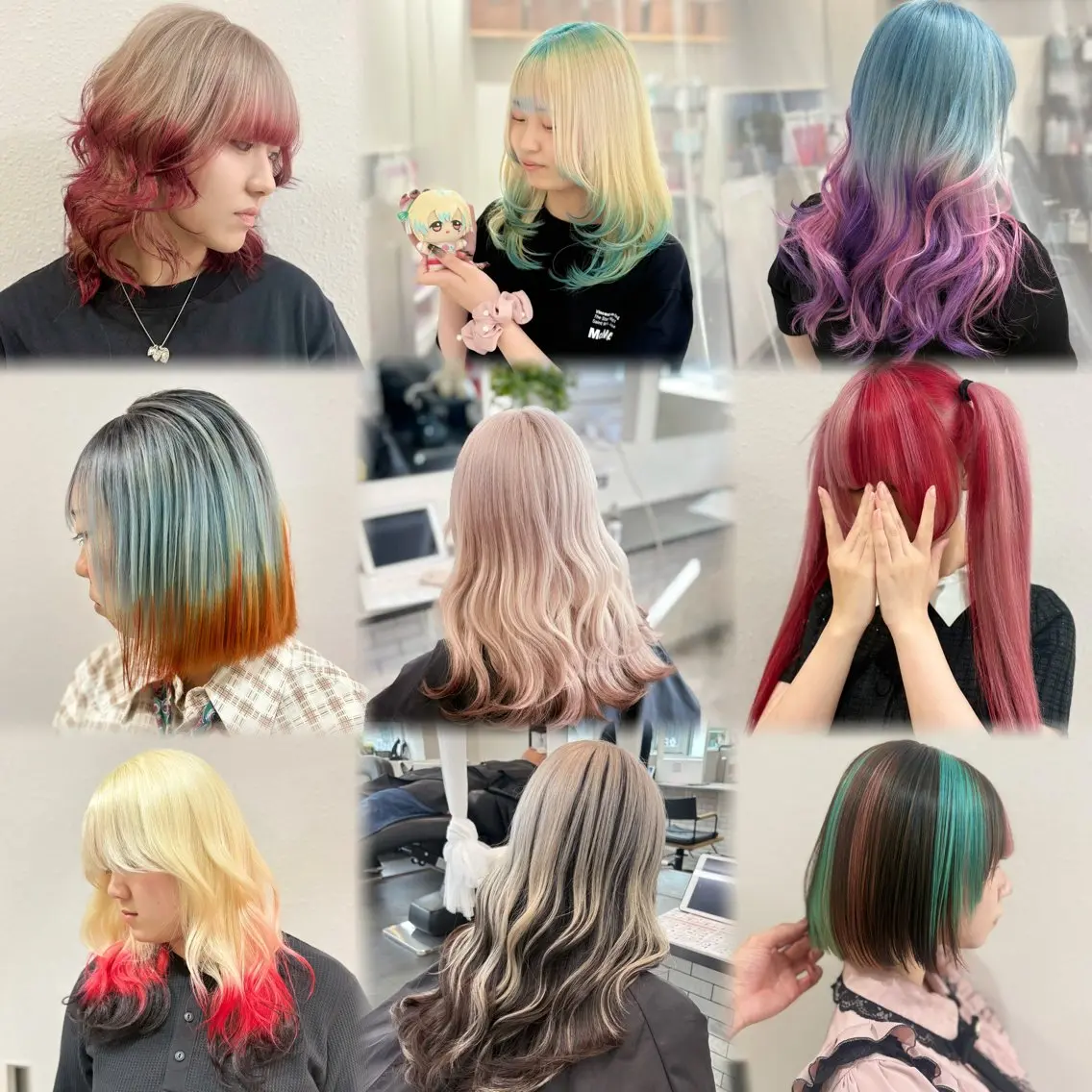 ロング カラー カット ヘアカラー トリートメント GaKu/ブリーチ /デザイン/カラーのヘアスタイル