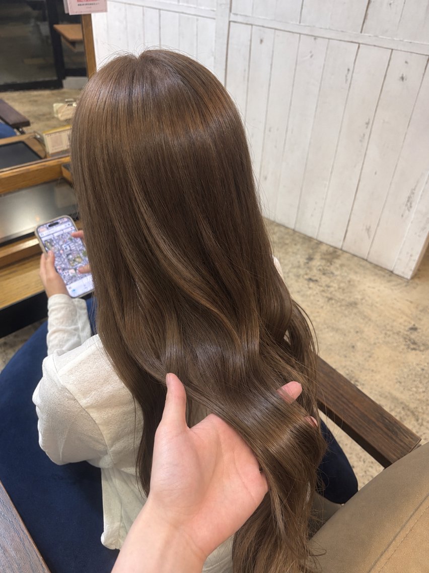 ロング カラー ブラウンカラー モカブラウン ruup Rell スズカのヘアスタイル