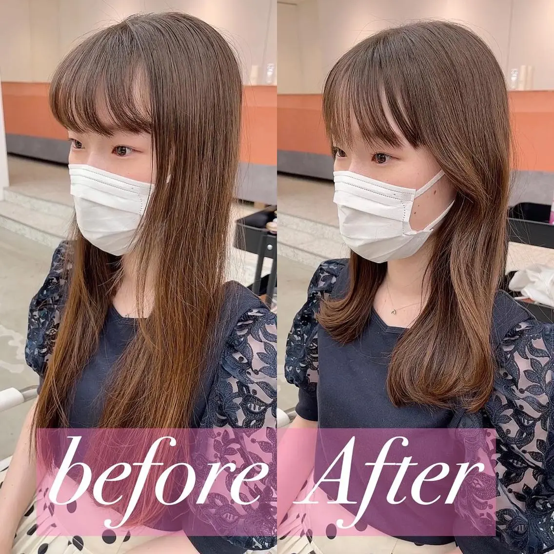 ロング くびれヘア 顔周りカット 髪質改善 韓国風ヘア レイヤーカット だいや/メンズパーマ メンズカット/名古屋のヘアスタイル