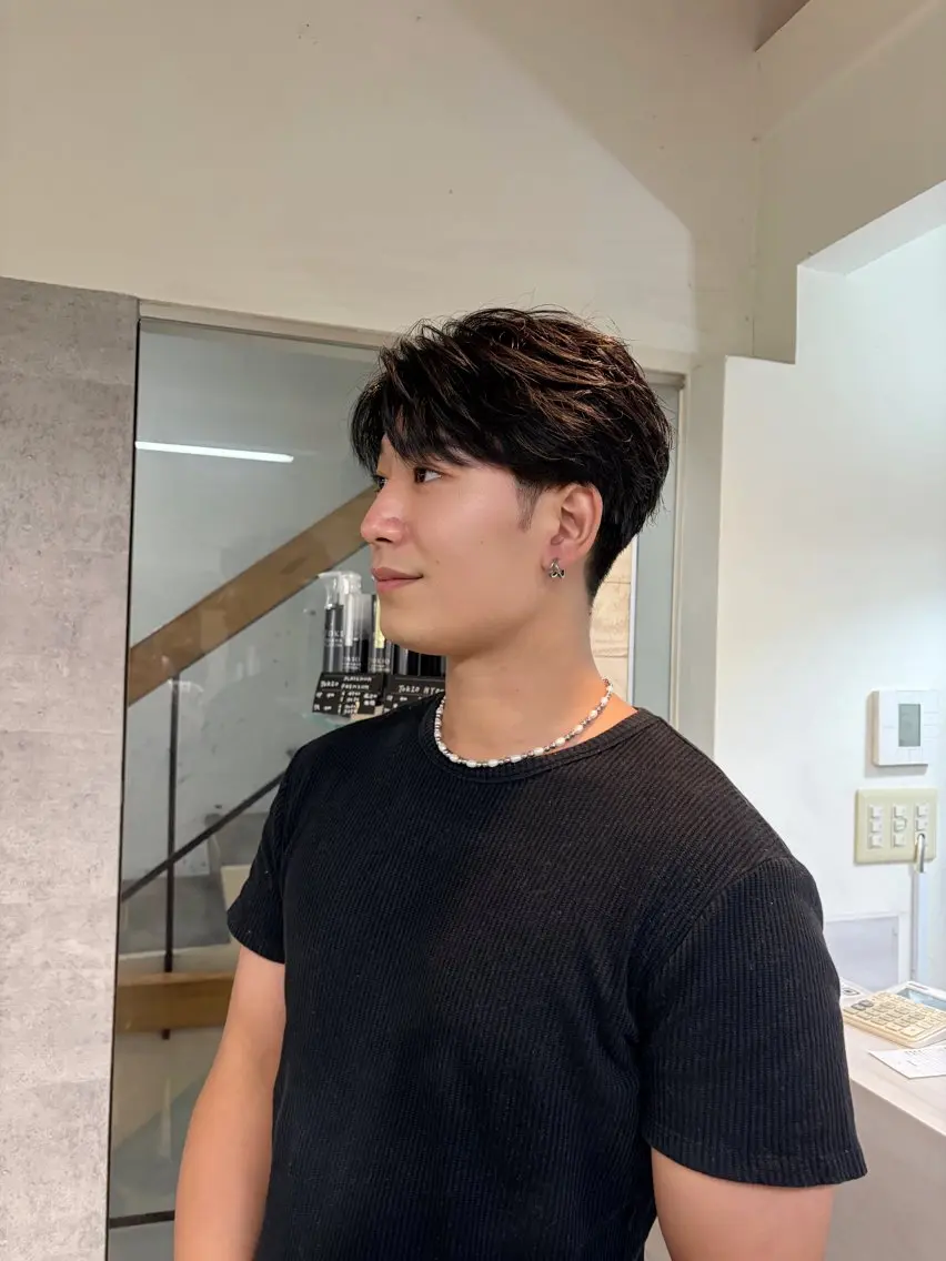 【人気No.1✨フェザーパーマ+メンズカット】ミニモ限定価格🎈の写真