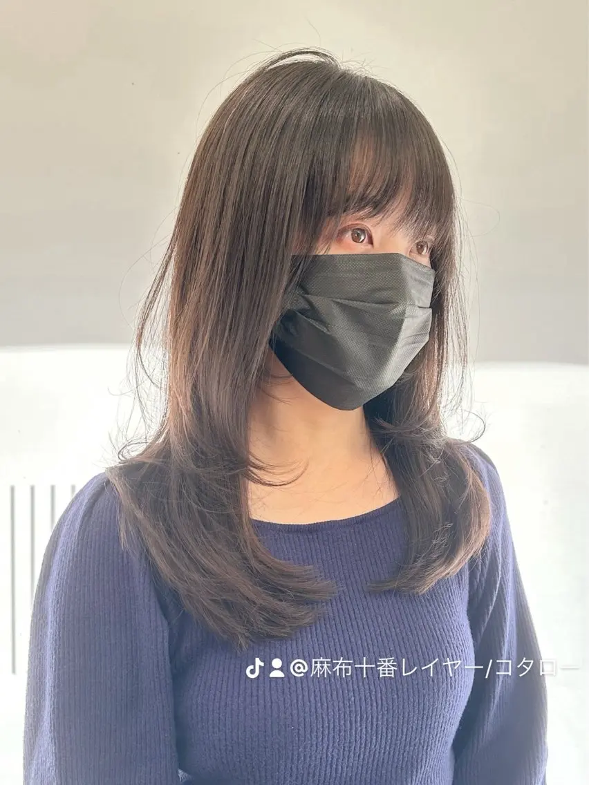 ロング 顔周りカット 武藤 虎太朗のヘアスタイル
