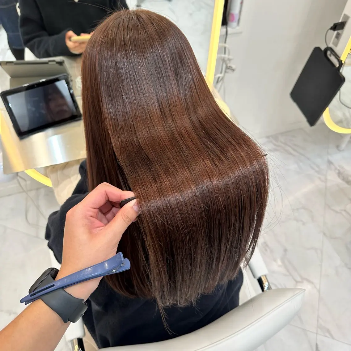 ロング 髪質改善 カット 縮毛矯正 トリートメント 松田 拓海のヘアスタイル