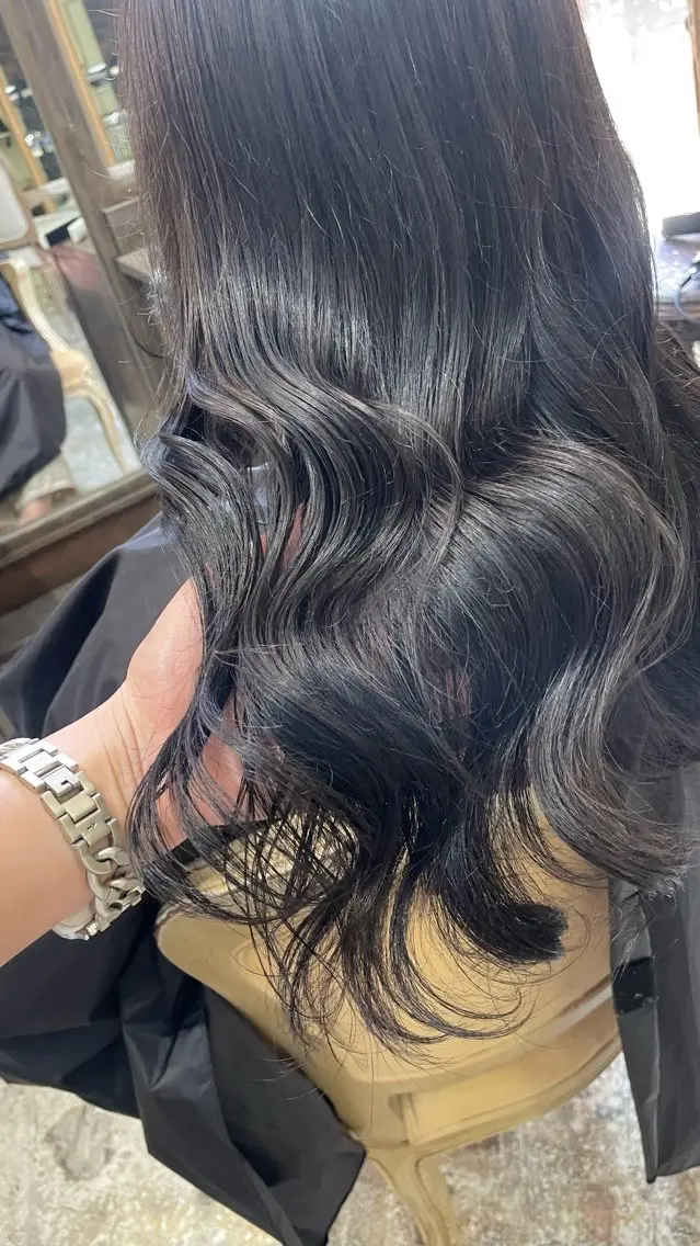 ロング 💍モテる艶髪 透明感カラー💖のヘアスタイル