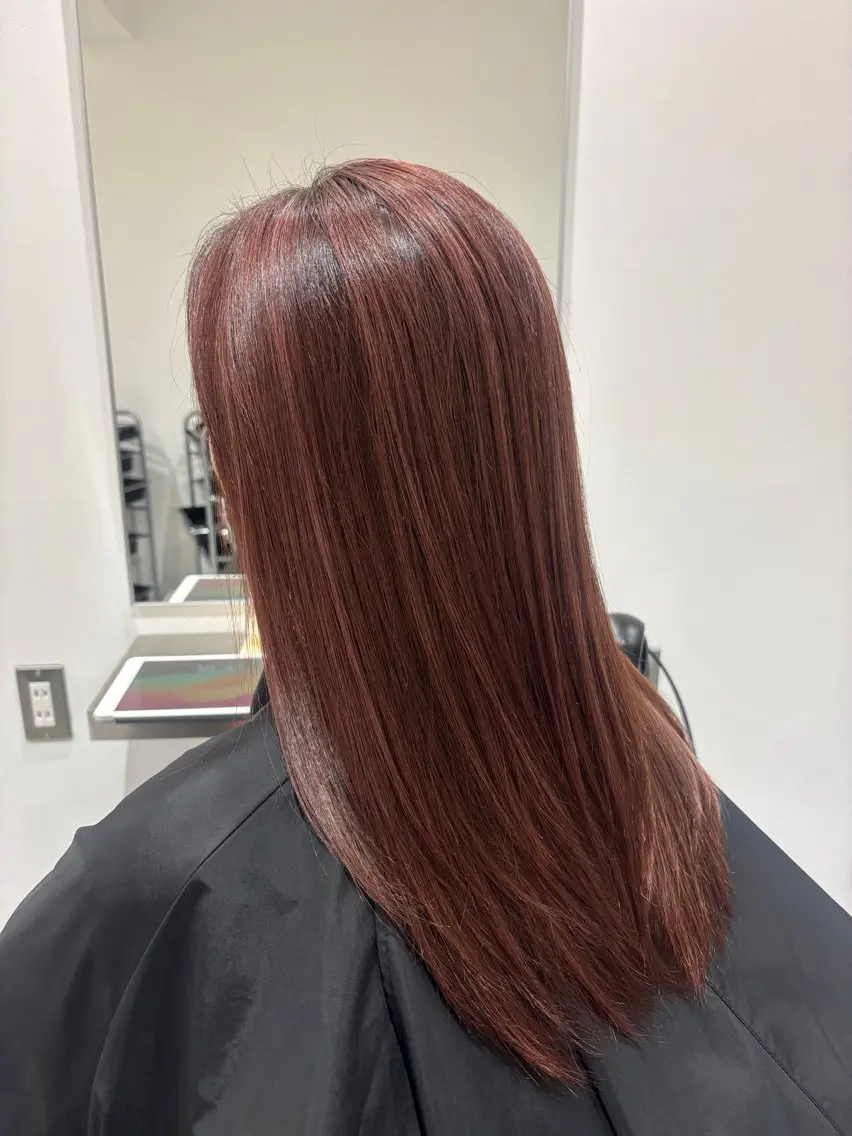 セミロング カラー ベージュカラー 透明感カラー グレージュ イルミナカラー ラベンダーカラー カット ヘアカラー トリートメント レイヤーカット🎀× 韓国風🇰🇷正源のヘアスタイル