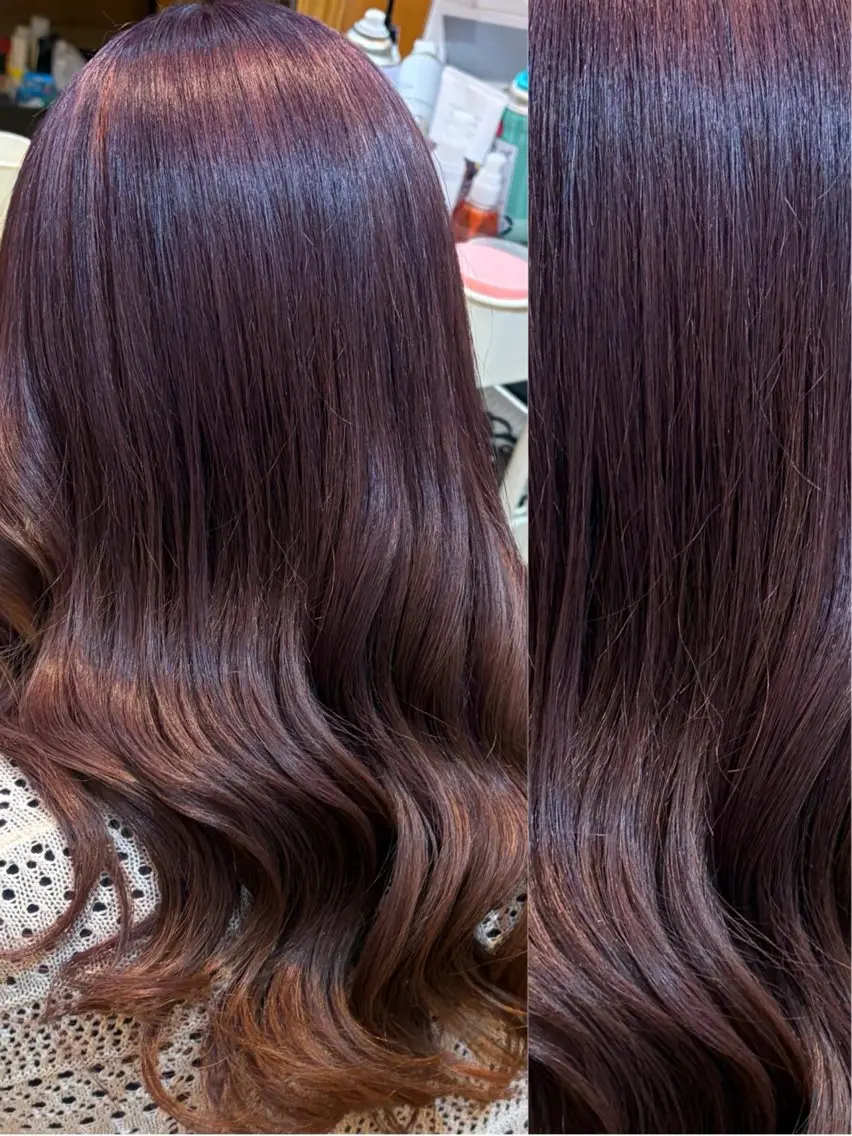 ロング カラー ベージュカラー ブリーチ ブロンド ブラウンカラー ケアブリーチ ヘアカラー トリートメント 👑髪質改善Wカラー 👑アユカのヘアスタイル