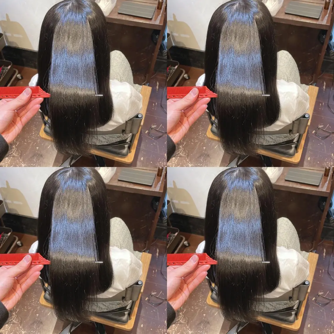 ロング パーマ 髪質改善 ストレートパーマ 10月限定モニター 髪質改善美髪矯正のヘアスタイル