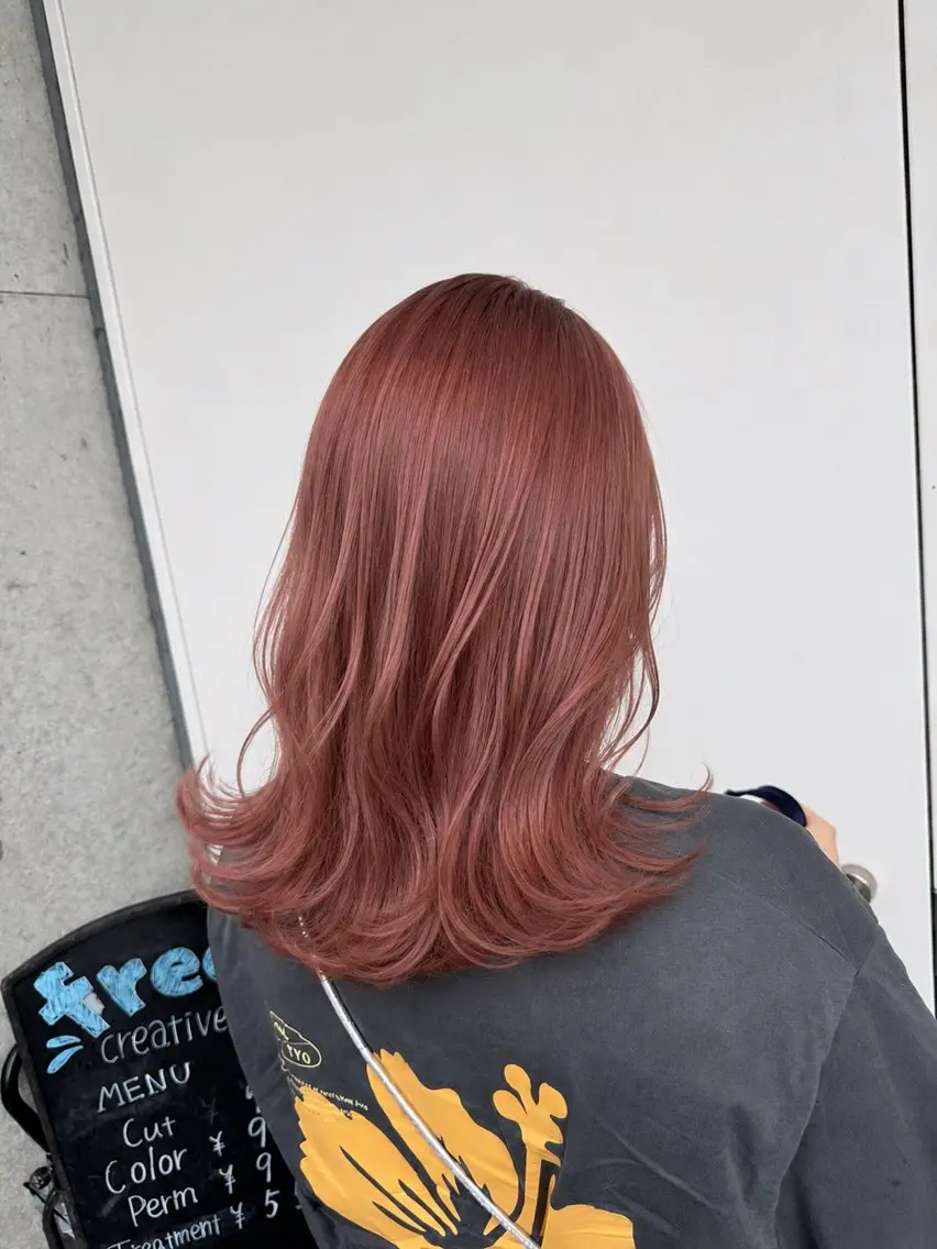 ミディアム ヘアカラー トリートメント 🩷オタク美容師🩵 ☆*ユメナ*☆のヘアスタイル