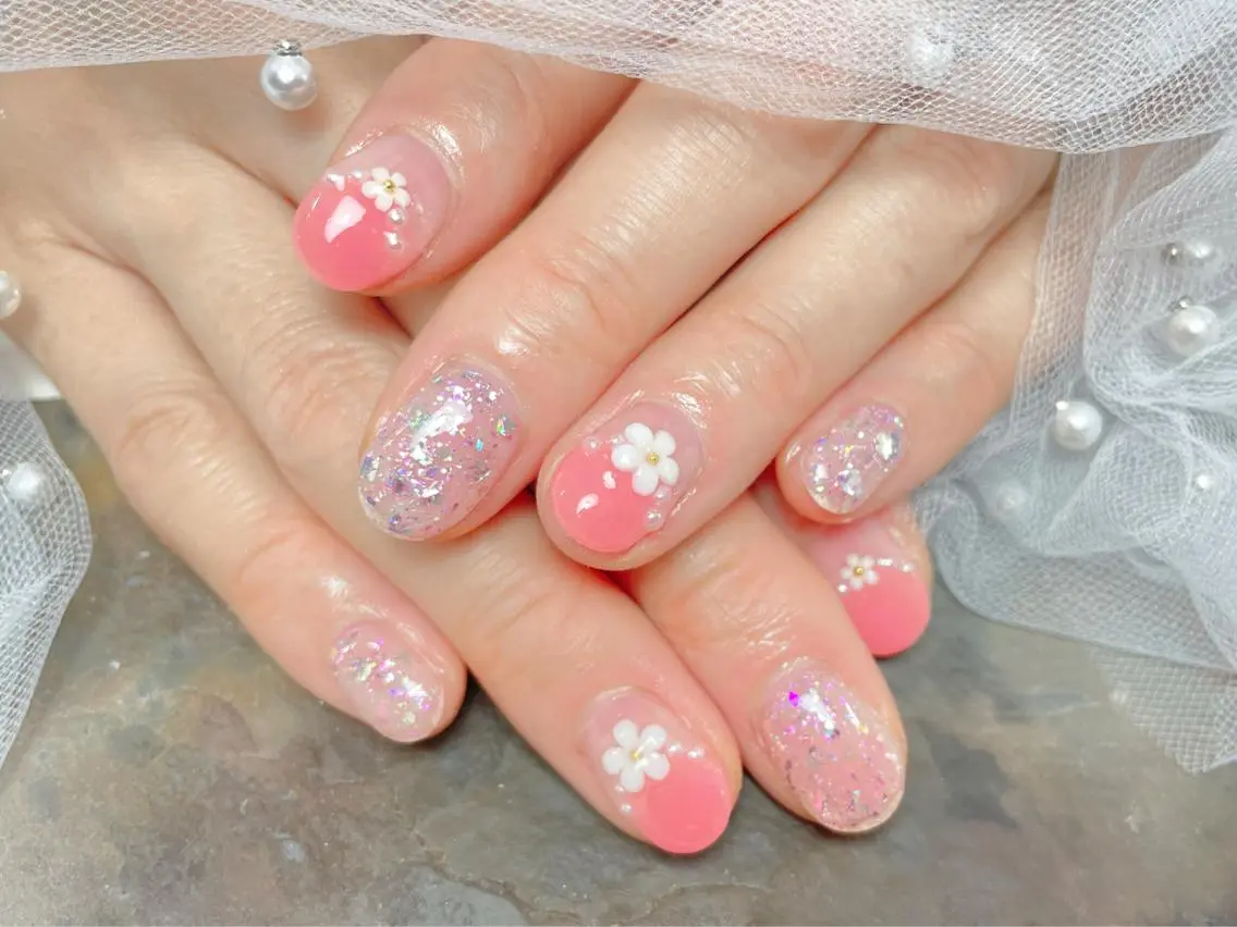 ネイル ハンドネイル マジック ミラーのネイルデザイン