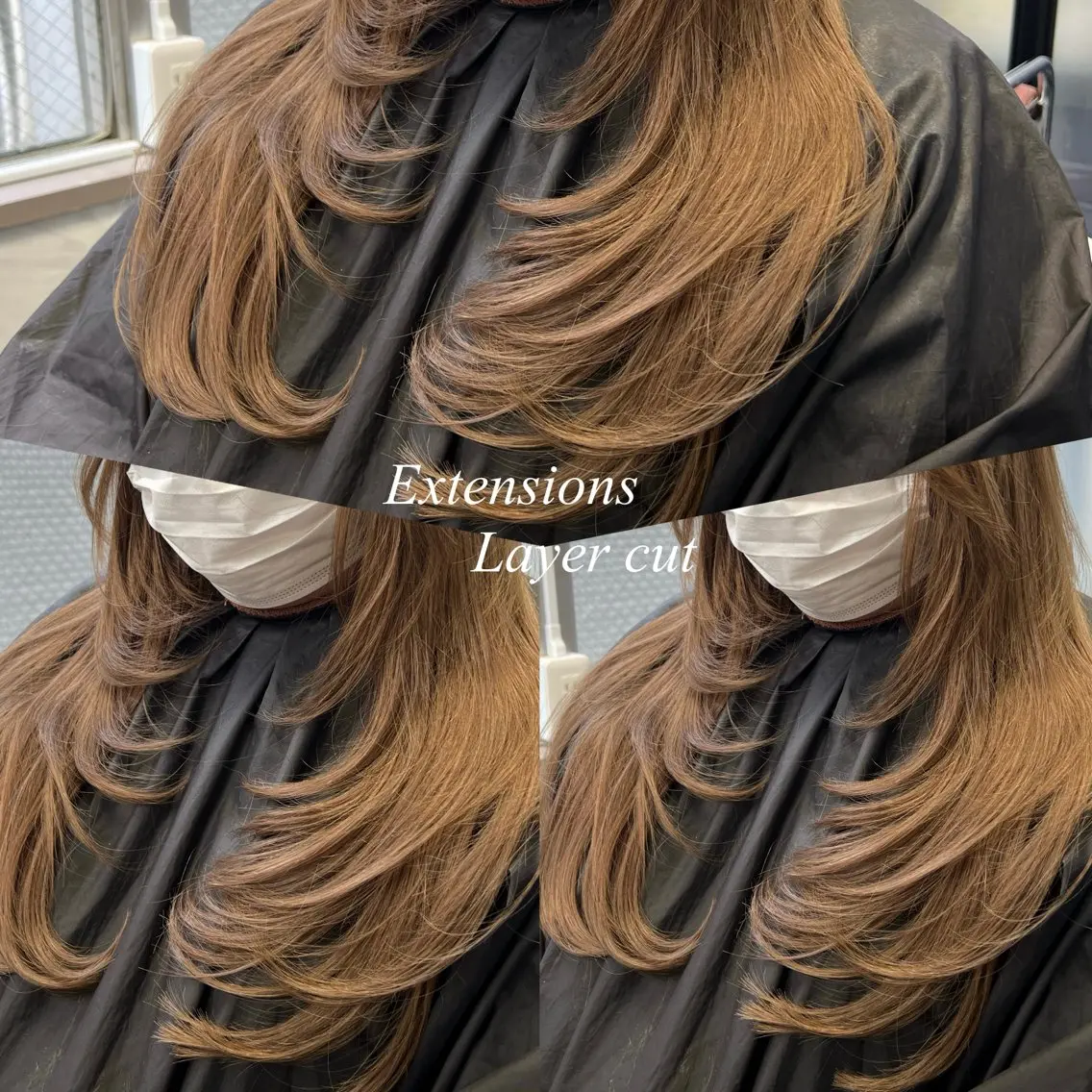 ロング カラー シールエクステ ハイトーンカラー エクステ エクステ シールエクステ特化 ハイトーン、NANAのヘアスタイル