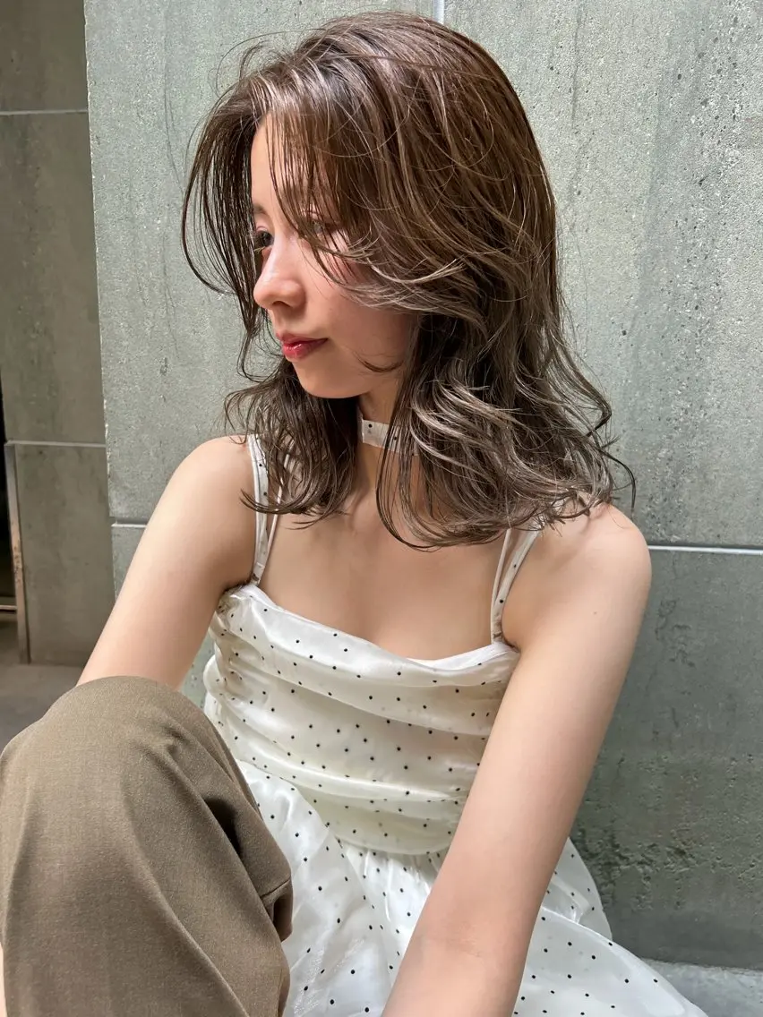 ミディアム カット 天神・大名 aoiのヘアスタイル
