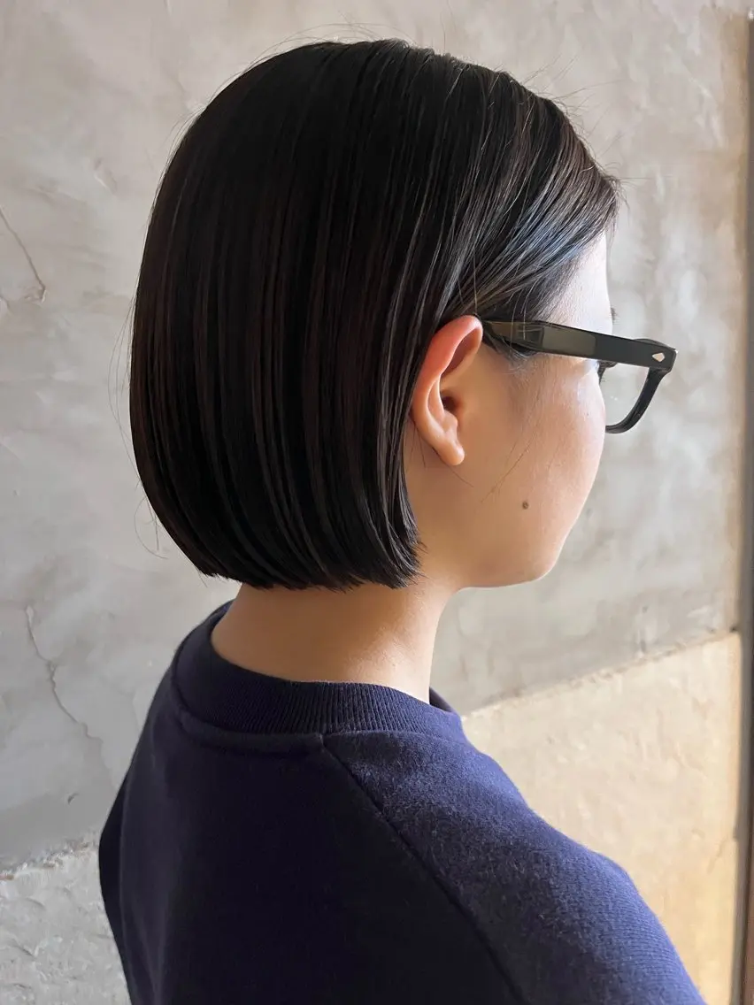 ショート ボブ カット くるみ🩰/ボブ レイヤー/暖色カラーのヘアスタイル