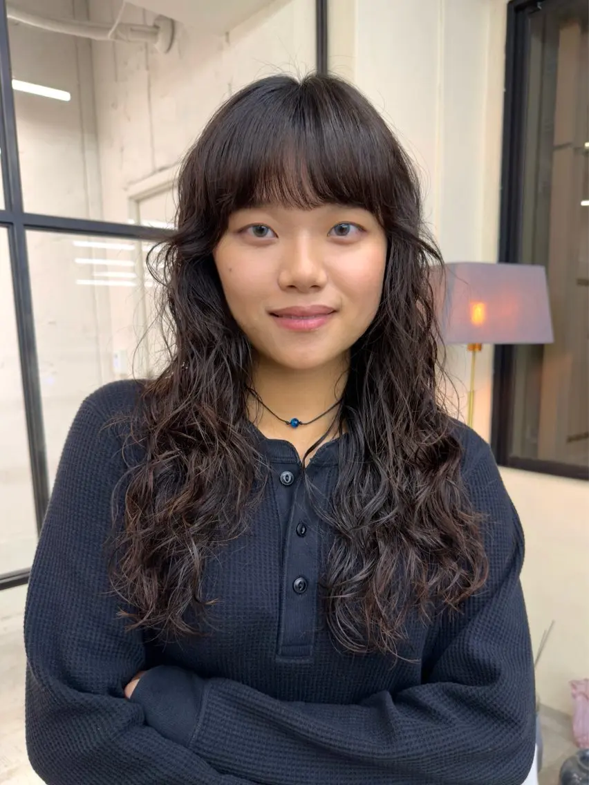 パーマ 大塚 柊那のヘアスタイル