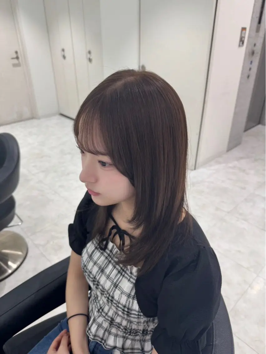セミロング カラー ヘアアレンジ 透明感艶カラー♠️ TAKUMIのヘアスタイル