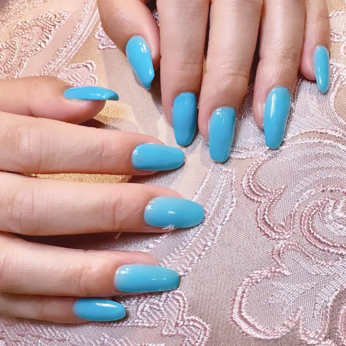 ネイル ラメ(グリッター) ワンカラーネイル ハンドネイル Allure Yuuのネイルデザイン