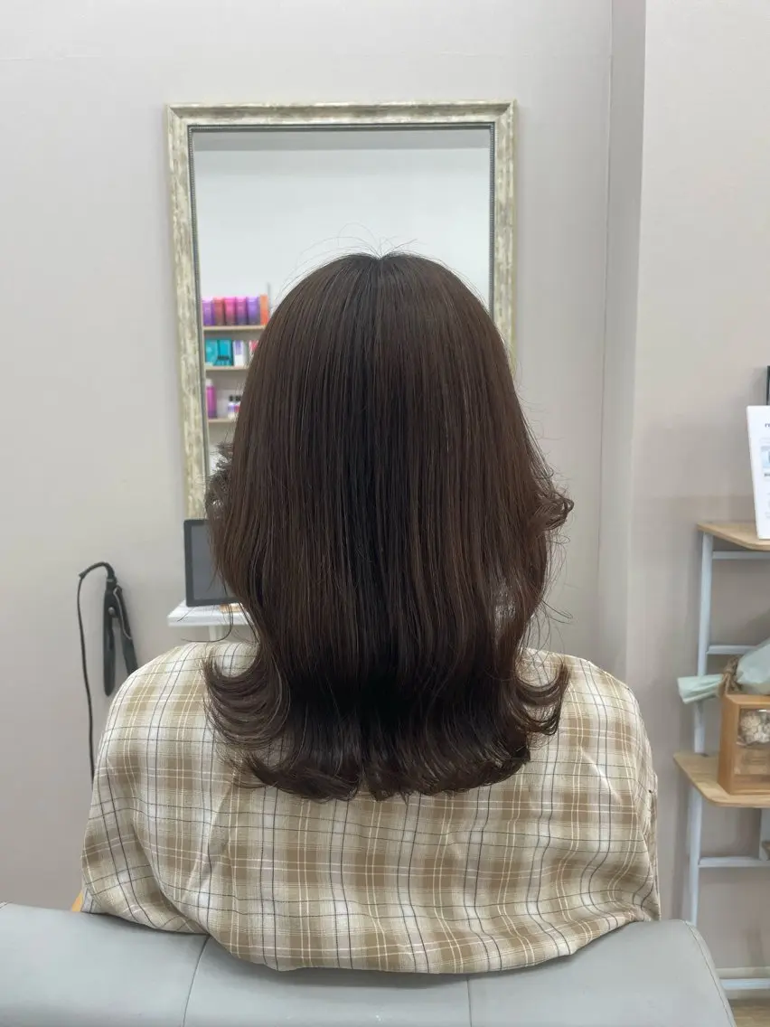 ミディアム くびれヘア ayane あやねのヘアスタイル
