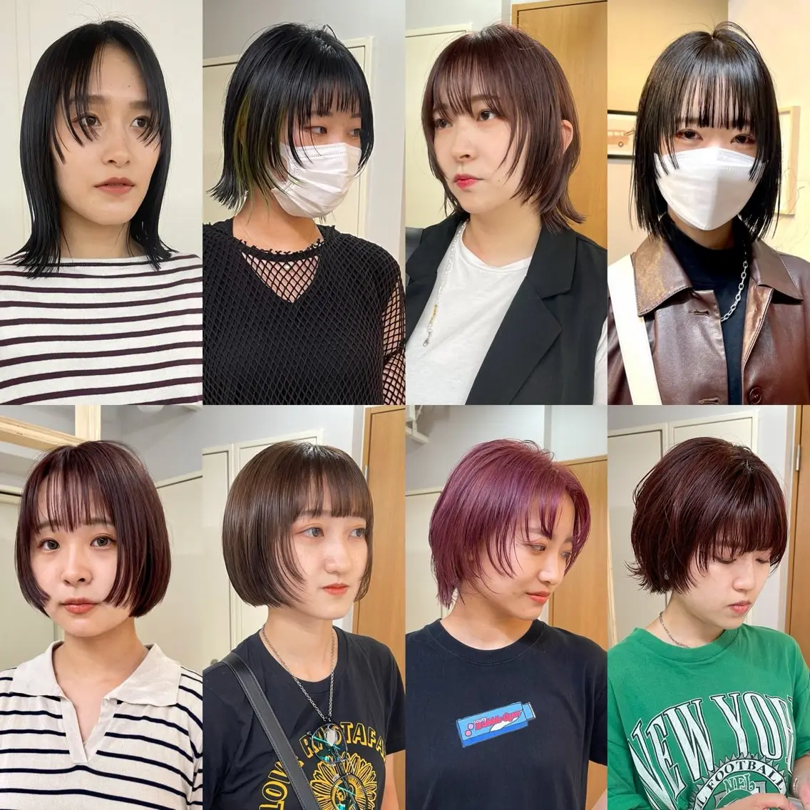 ショート カラー ボブレイヤー ボブ 顔まわりレイヤー レイヤーカット カット ヘアセット 丁寧なカウンセリング 🌿KENTA🌿のヘアスタイル