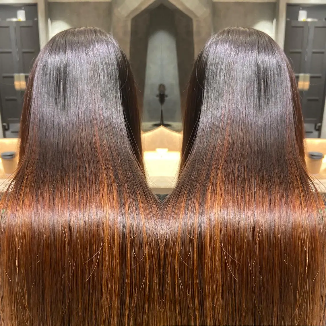ロング 縮毛矯正 縮毛矯正 トリートメント ツバサ 髪質改善のヘアスタイル