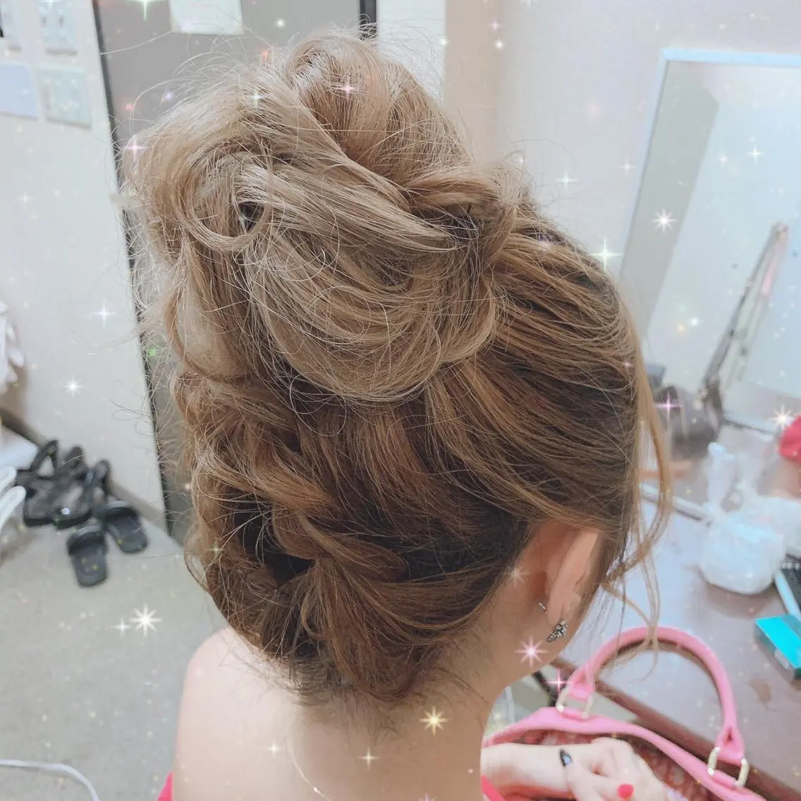 ロング ヘアアレンジ お団子ヘア 田中 佐枝子のヘアスタイル